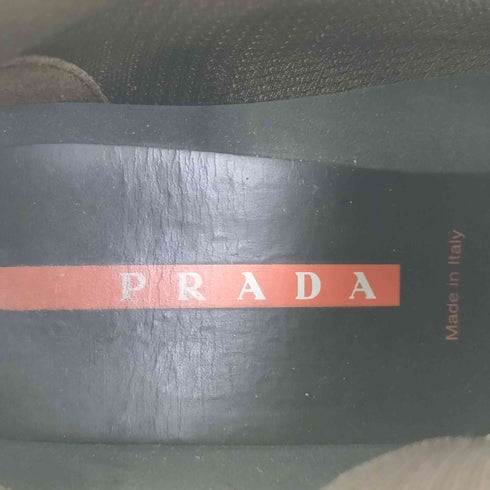 プラダ PRADA SPORTS 00s Leather Mesh Strapped Dat Combat Boots ベルクロ レザー ダット コンバット ブーツ メンズ 8