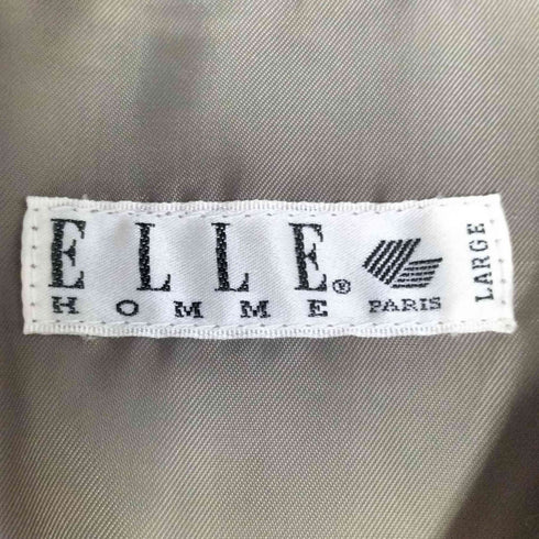 エルオム ELLE HOMME ウール100% ダブルジップ ワークジャケット メンズ import:L