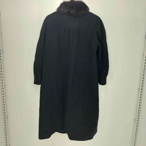 Cojana ウール フォックスファー ロング コート レディース 9L105