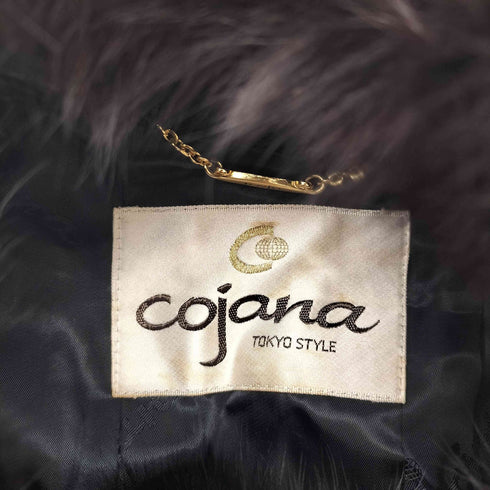 Cojana ウール フォックスファー ロング コート レディース 9L105