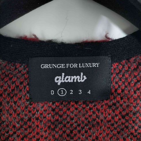 グラム glamb Kelog Cardigan レオパード シャギーニット カーディガン メンズ JPN:1