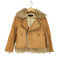 ジルスチュアート JILLSTUART lamb leather ラムレザー フォックスファー付きダブルライダースジャケット レディース JPN:M