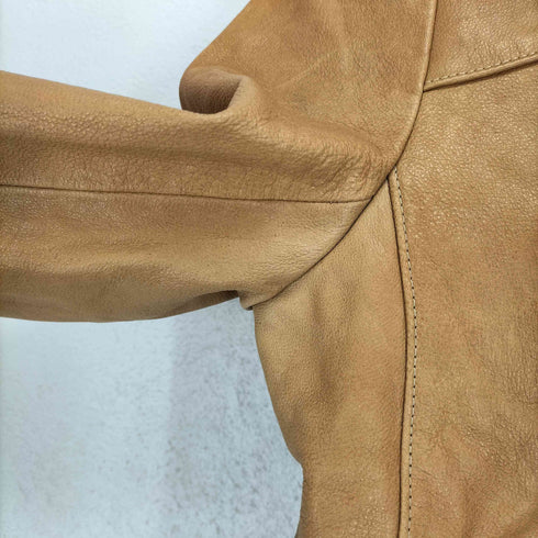 ジルスチュアート JILLSTUART lamb leather ラムレザー フォックスファー付きダブルライダースジャケット レディース JPN:M
