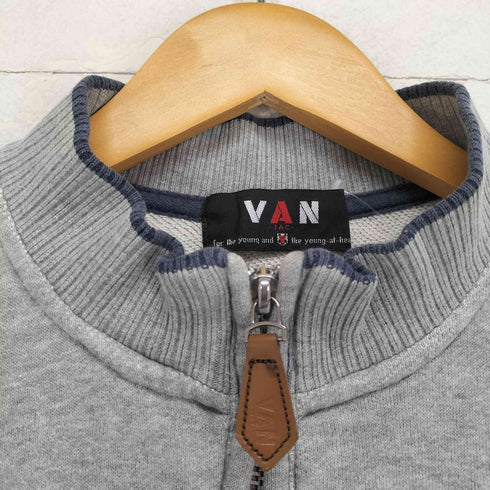 ヴァンヂャケット VAN JAC ワッペン刺繍 ハーフジップ スウェット メンズ JPN:M