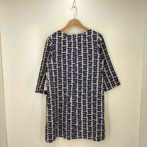 マリメッコ marimekko 七分袖 総柄 ワンピース レディース JPN:38