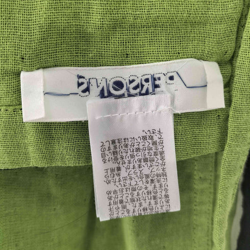 パーソンズ PERSONS リネン混 ガーゼセットアップ レディース SS