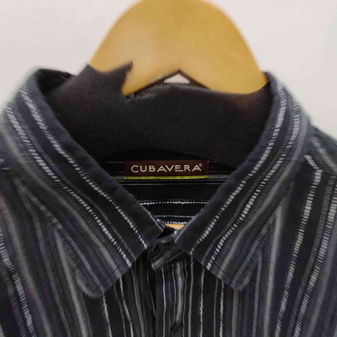 キューバベラ CUBAVERA ピンストライプ L/S シャツ メンズ import:XXL
