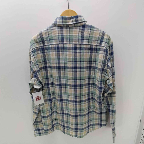 アルカルザ ALCARZA WASHABLE マドラスチェック ワッフル L/S シャツ メンズ import:XL