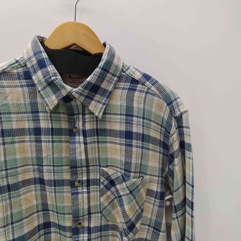 アルカルザ ALCARZA WASHABLE マドラスチェック ワッフル L/S シャツ メンズ import:XL