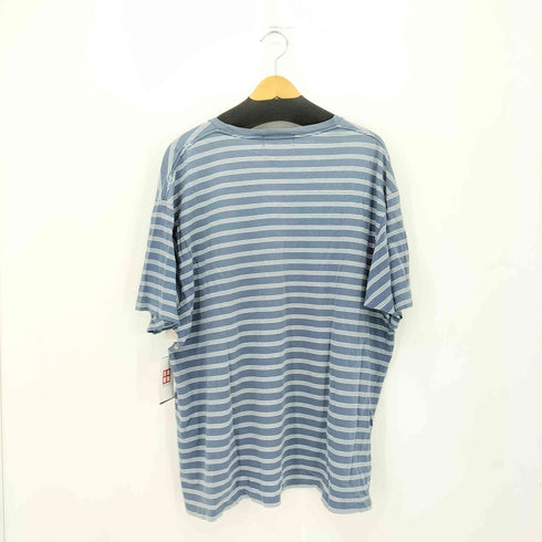 ポロバイラルフローレン Polo by RALPH LAUREN 90-00s ポニー刺繍 ボーダー コットン クルーネック半袖 Tシャツ メンズ XXL