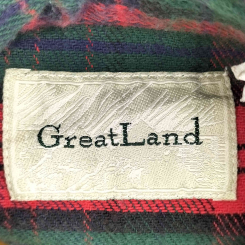 Great Land 90S L/S ネルシャツ フラップポケット メンズ