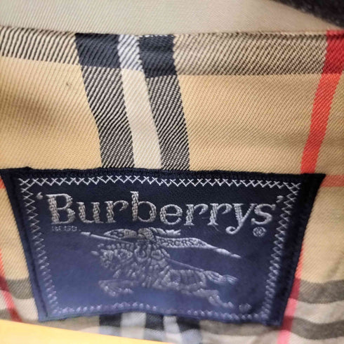 バーバリーズ BURBERRYS 裏地ノバチェック 比翼ステンカラーコート メンズ