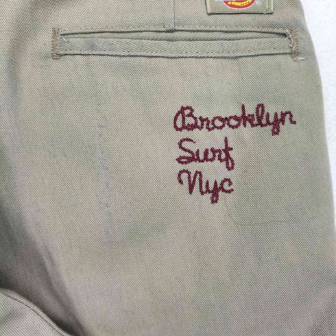 ディッキーズ Dickies バックポケット刺繍クロップドワークパンツ メンズ 30×34