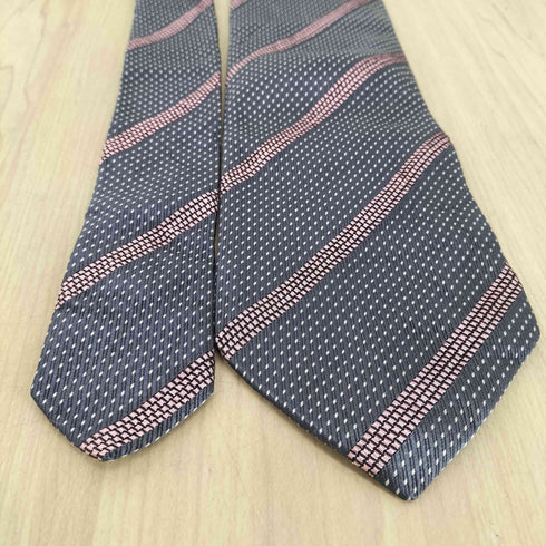 ジョルジオアルマーニ Giorgio Armani ラインデザインシルクネクタイ メンズ
