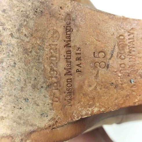 メゾンマルタンマルジェラ Maison Martin Margiela スウェードレザー クリアソール ウェッジソール ブーツ archive レディース 22.5