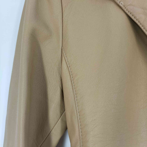 ダナキャランニューヨーク DKNY フック ラムレザー ジャケット レディース US:6