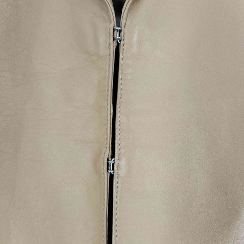 ダナキャランニューヨーク DKNY フック ラムレザー ジャケット レディース US:6