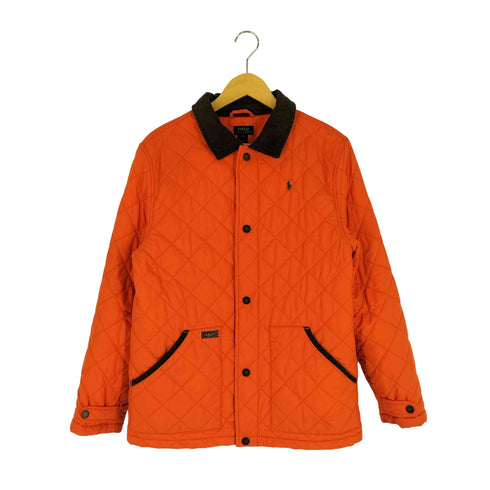 ポロラルフローレン POLO RALPH LAUREN ポニー刺繍 襟コーデュロイ キルティングジャケット メンズ import:XL