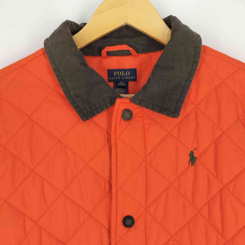 ポロラルフローレン POLO RALPH LAUREN ポニー刺繍 襟コーデュロイ キルティングジャケット メンズ import:XL