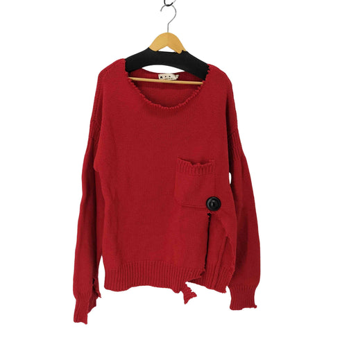 マルニ MARNI 20AW ダメージ加工 ウールニット メンズ FR:48
