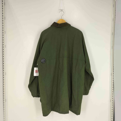 AVOCA COLLECTION 80S アイルランド製 裏地チェック 襟コーデュロイ フラップポケット オイルドジャケット メンズ import:XXL