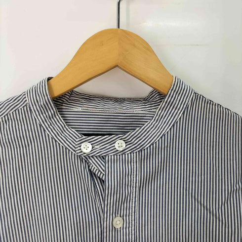 エンジニアードガーメンツ Engineered Garments USA製 ストライプ グランパロングシャツ メンズ import:M
