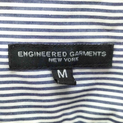 エンジニアードガーメンツ Engineered Garments USA製 ストライプ グランパロングシャツ メンズ import:M