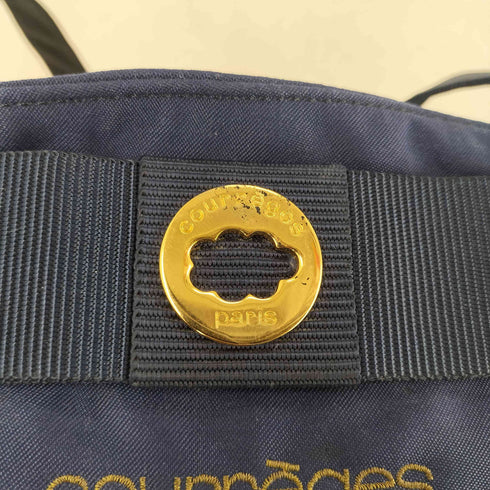 クレージュ courreges 刺繍ロゴ ナイロンショルダーバッグ レディース