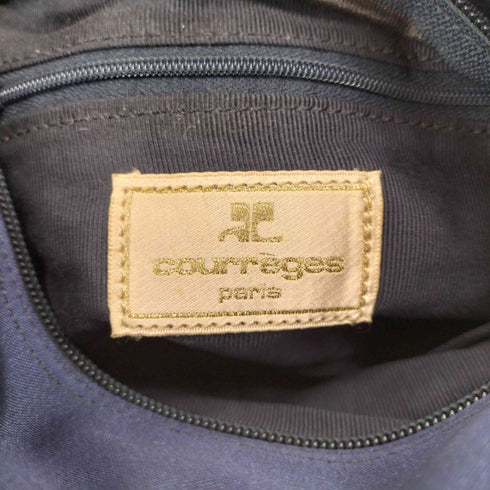 クレージュ courreges 刺繍ロゴ ナイロンショルダーバッグ レディース
