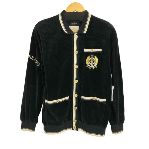 バレンザポースポーツ VALENZA PO SPORTS ロゴワッペン 金ボタン ベロアジャケット レディース EUR:40