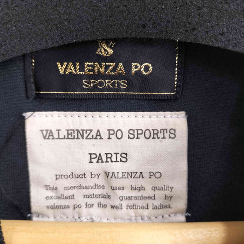 バレンザポースポーツ VALENZA PO SPORTS ロゴワッペン 金ボタン ベロアジャケット レディース EUR:40