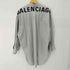 バレンシアガ BALENCIAGA 19年製 ロゴ ストライプ ニュースウィングシャツ メンズ UK:34