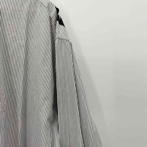 バレンシアガ BALENCIAGA 19年製 ロゴ ストライプ ニュースウィングシャツ メンズ UK:34