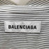 バレンシアガ BALENCIAGA 19年製 ロゴ ストライプ ニュースウィングシャツ メンズ UK:34
