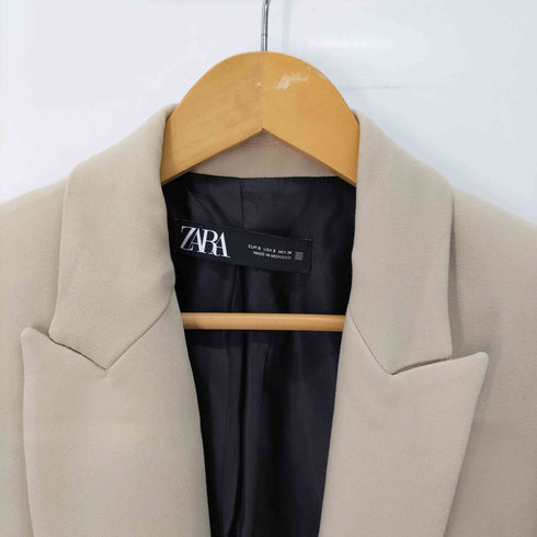 ザラ ZARA ポインテッドラペルブレザー シングルボタン テーラードジャケット レディース import:S