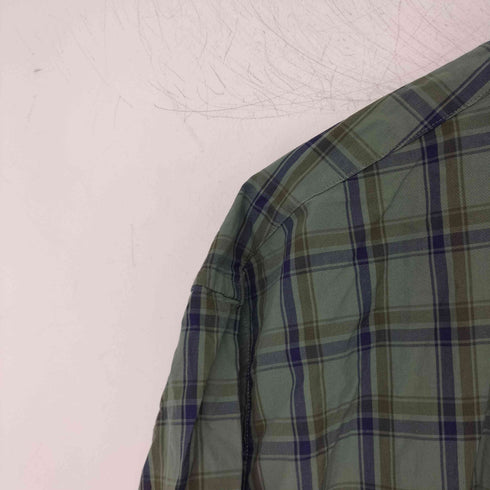 ブルックスブラザーズ BROOKS BROTHERS チェック柄ボタンダウン半袖シャツ メンズ import:XL