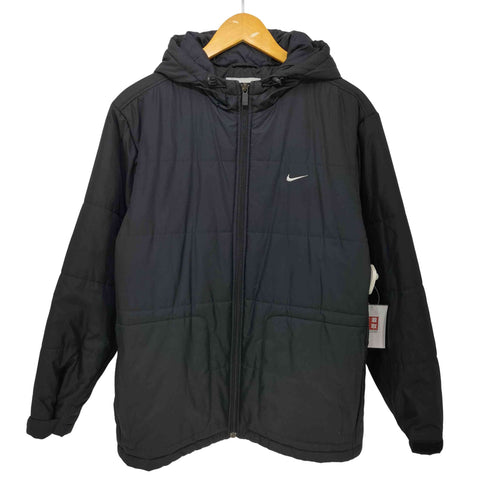 ナイキ NIKE 00s スウッシュ 刺繍 フーデッド 中綿 ジャケット メンズ JPN:S