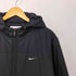 ナイキ NIKE 00s スウッシュ 刺繍 フーデッド 中綿 ジャケット メンズ JPN:S