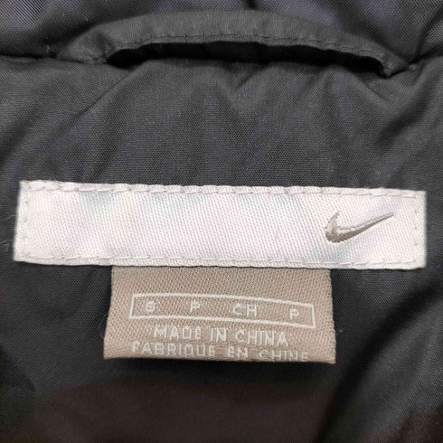 ナイキ NIKE 00s スウッシュ 刺繍 フーデッド 中綿 ジャケット メンズ JPN:S