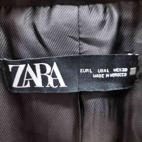 ザラ ZARA クロップド 短丈 テーラードジャケット レディース import:L