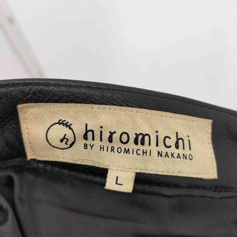 ヒロミチバイヒロミチナカノ hiromichi BY HIROMICHI NAKANO 牛革 レザー ストレートパンツ メンズ JPN:L