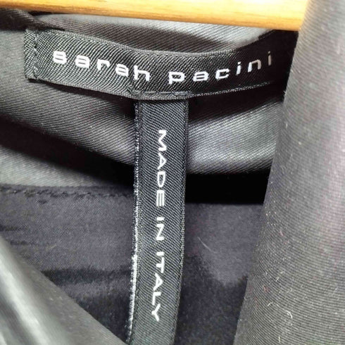 sarah pacini コーティング加工 コットン フーデット ライダース レディース JPN:1