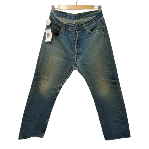 リーバイス Levis 80s 501 USA製 ボタン裏501刻印 ナイロンフットボタン デニム メンズ W38 L32