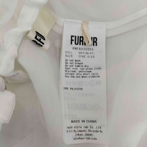 ファーファー furfur デコラティブフリルブラウス レディース ONE SIZE