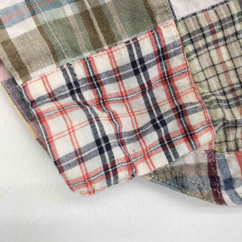 ブルックスブラザーズ BROOKS BROTHERS SPORT SHIRT パッチワークシャツ 半袖 ボタンダウン メンズ import:L