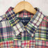 ラルフローレン RALPH LAUREN BLAKE パッチワークシャツ 半袖 ボタンダウン メンズ LL