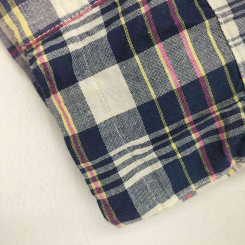 ラルフローレン RALPH LAUREN BLAKE パッチワークシャツ 半袖 ボタンダウン メンズ LL