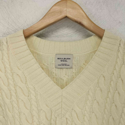 ユナイテッドアローズグリーンレーベルリラクシング UNITED ARROWS green label relaxing ゴールバーン Vネック ニット プルオーバー レディース