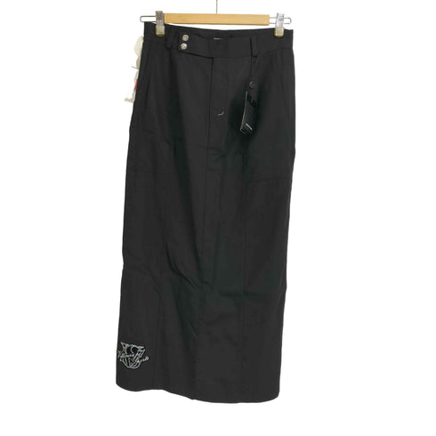 バレンザポースポーツ VALENZA PO SPORTS ロゴワッペン シルバーボタン タイトスカート レディース EUR:40-42