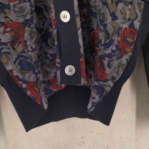 コムデギャルソンオムプリュス COMME des GARCONS HOMME PLUS 80S 花柄 ウール カーディガン メンズ